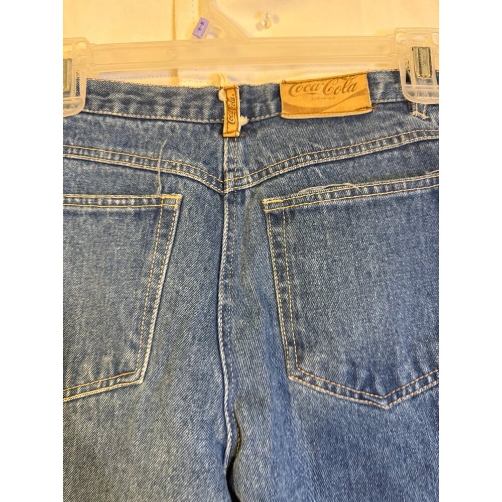 Vintage Coca Cola Denim Jeans Collectible Kids Size 14 Coke Clothing Retro Punk